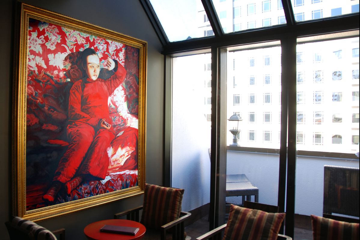 New York City Fifth Avenue 700-A Painting In The Peninsula Hotel Salon De Ning Rooftop Bar